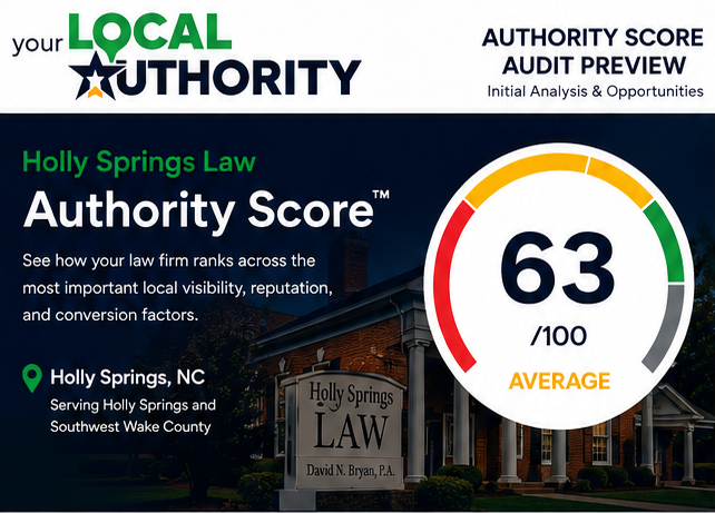 Authority Score Holly Springs Law
